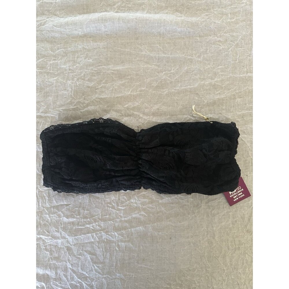 🌵4/$25 NWT Poof Women's Junior's Size M/L Medium Large Black Bandeau Bra Lace